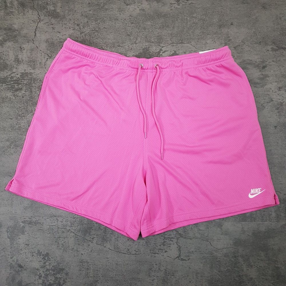 NIKE Flow Sportswear Mesh Basketball Shorts Mens‎ Size 2XL Pink